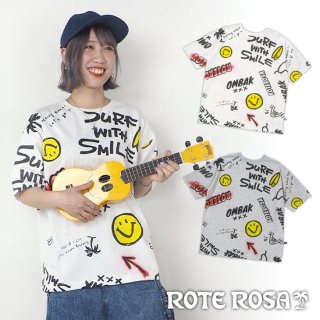 ROTE ROSA(ローテローザ) 総柄フルプリントTシャツ