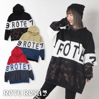ROTE ROSA(ローテローザ)切替えロゴパーカートレーナー
