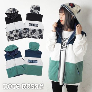 <img class='new_mark_img1' src='https://img.shop-pro.jp/img/new/icons41.gif' style='border:none;display:inline;margin:0px;padding:0px;width:auto;' />ROTE ROSA(ローテローザ)配色切替えパーカーベスト