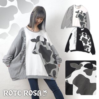 ROTE ROSA(ローテローザ)ウシさんシルエットトレーナー