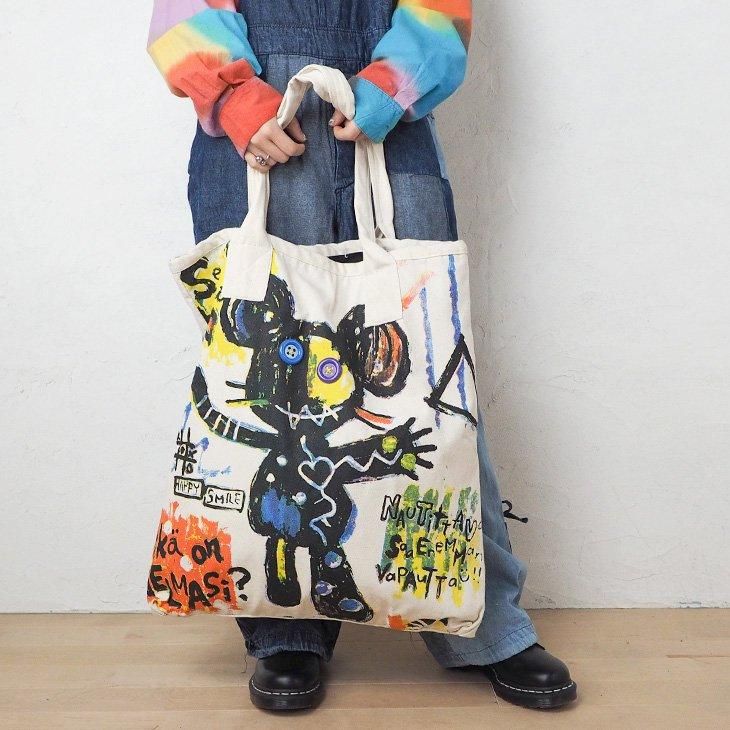 KiiTOS(キートス)ペイント風ねずみ BIGトートバック