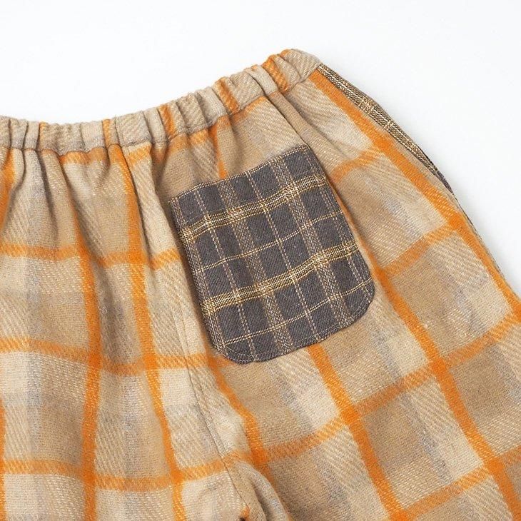 【★完売必至★】ETRO ☆ チェック ウール パンツ ウール/チェック柄切り替え8分丈パンツ - エルロデオ公式通販サイト