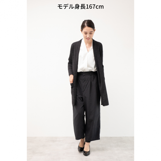 美品✨m＆kyoko シルク アルパカ混 ロングカーディガン 大人の上質カーディガン | ロイヤルアルパカシルク - MAITE