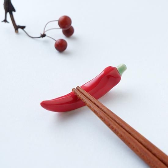 新品 箸置き 唐辛子 楽天市場】箸置き 唐辛子 1個 陶器【美濃焼】【定形外郵便発送可