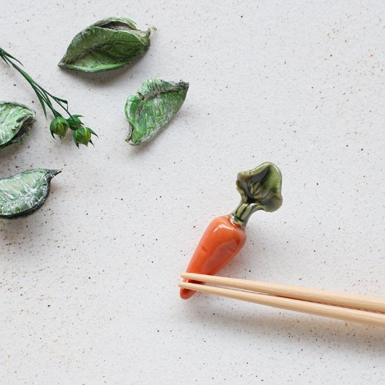 【ギフトに！】美濃焼 陶器箸置き「人気野菜セット」｜イホシロ窯