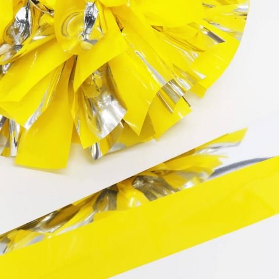 チアリーディング・チアダンス ポンポン（黄色）【5つまとめ買い