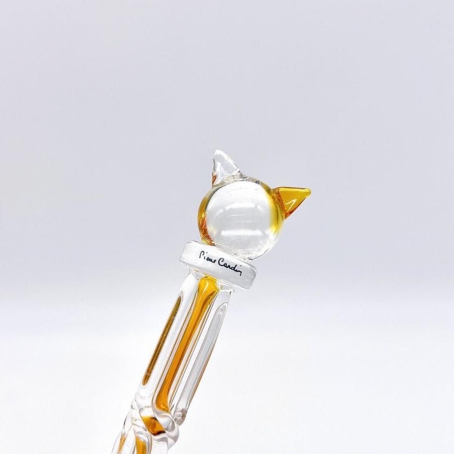 Pierre cardin（ピエールカルダン）猫のガラスペン『iMeow