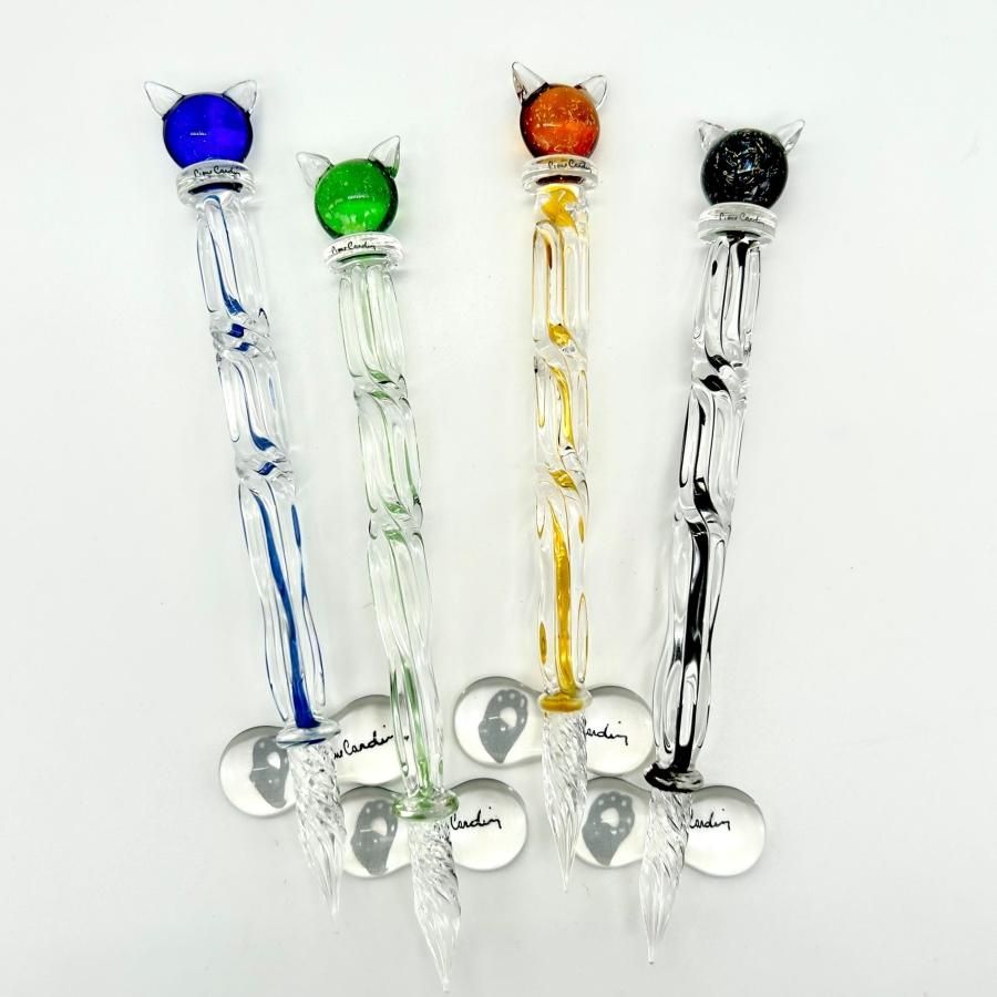 インターナショナルペンショー✢Pierre cardin✢ねこガラスペン ピエール・カルダン Piere Cardin Colour of Catasy 猫のガラス