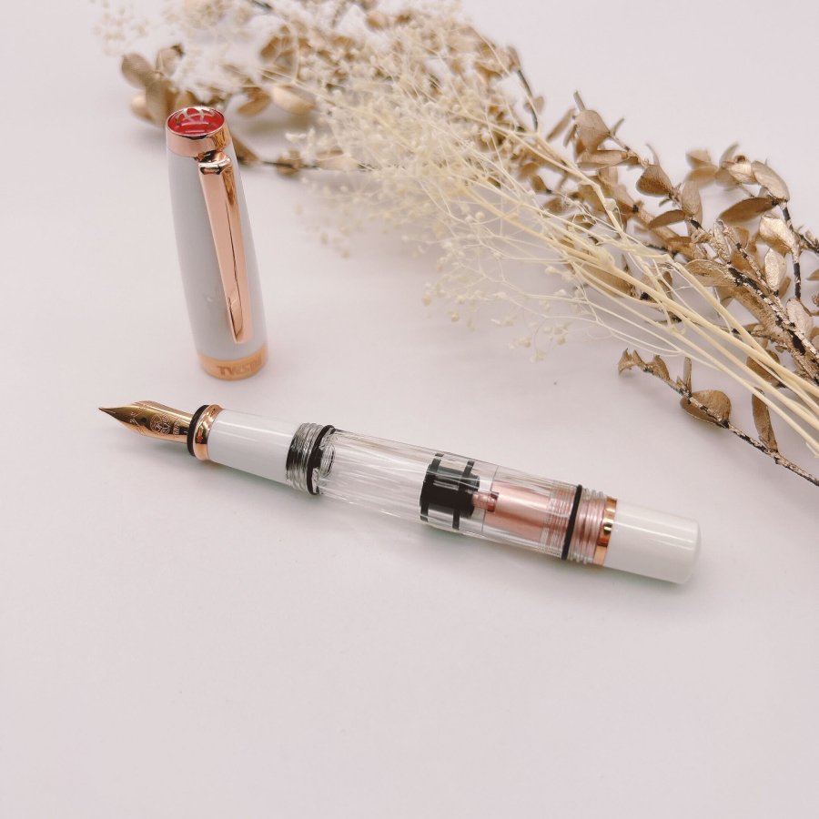 TWSBI DIAMOND Mini White Rose Gold Ⅱ (ダイヤモンドミニ ホワイトローズゴールドⅡ)