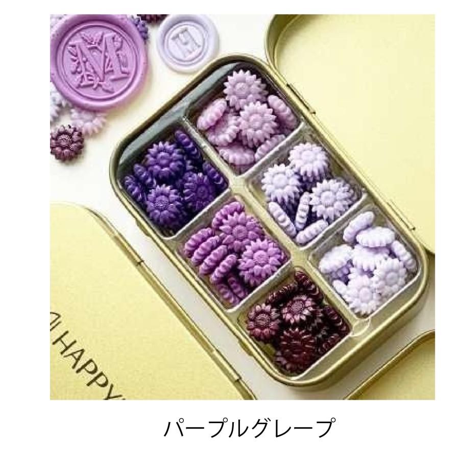 HAPPYMT【フラワーワックスビーズキャンディボックス】台湾文具