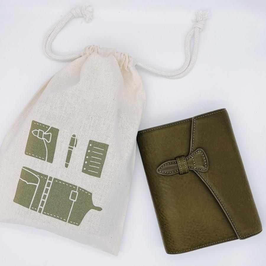オリジナル】手帳柄の巾着