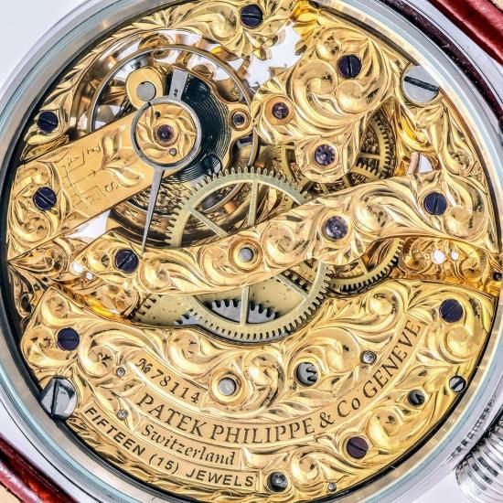 最高の免品 パテックフィリップ/彫金/スケルトン/PATEK PHILIPE