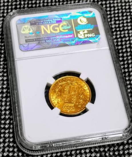 1869年 イギリス ビクトリア ソブリン金貨 NGC MS62 62 | 英国