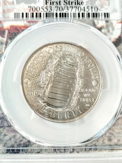☆激レア☆2019年アポロ11☆50周年記念☆MS70☆銀貨☆50c☆PCGS
