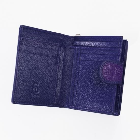 【新品】エイ革 小銭入れ ガルーシャ スティングレイ 本革 メンズ二つ折り財布 新品】エイ革 小銭入れ ガルーシャ スティングレイ 本革 メンズ