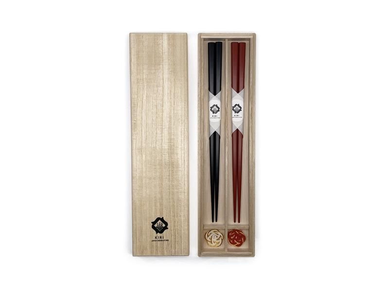 若狭塗箸(呂色2膳)