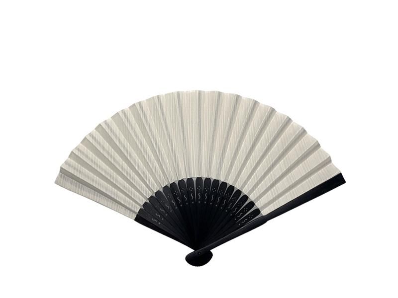 COROMO 播州織扇子(黒骨)