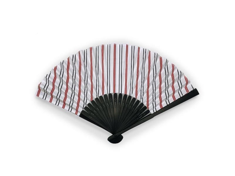 COROMO 播州織扇子(黒骨)