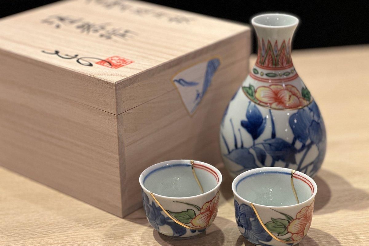 KIRI Japan Design Soreオンラインショピング／有田焼徳利／金継ぎ