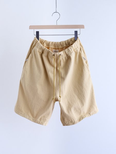 Jackman "Dotsume High-density Shorts ( Butter / Iron Navy )"