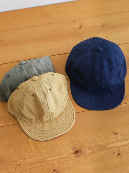 HIGHER "COTTON LINEN WEATHER CAP(MUSTARD/LEAF/NAVY)"