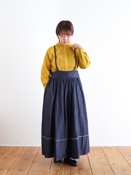 Gauze# " Indigo String Skirt  "
