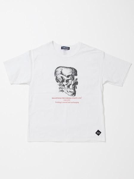 BALLISTICS  THE CORONA UTILITY "SKULL TEE(WHITE)"