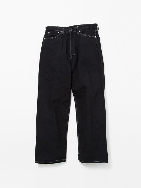 THE CORONA UTILITY "W05 FIVE POCKET(14oz 501 DENIM SOLID BLACK)"