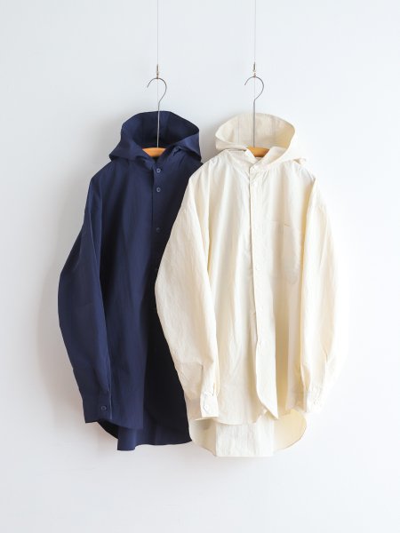 <img class='new_mark_img1' src='https://img.shop-pro.jp/img/new/icons7.gif' style='border:none;display:inline;margin:0px;padding:0px;width:auto;' />BRENA " HOOD WORK SHIRTS - MAT VINTAGE WASHER RIP STOP - ( OFF / NAVY ) "