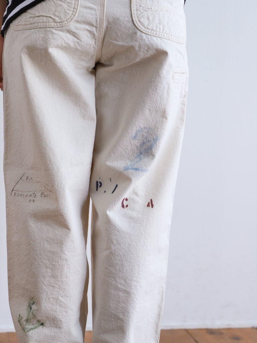 Brocante★ブロカント　ベージュ　コットンヘンプパンツ　サイズ2 Brocante☆ブロカント ベージュ コットンヘンプパンツ サイズ2