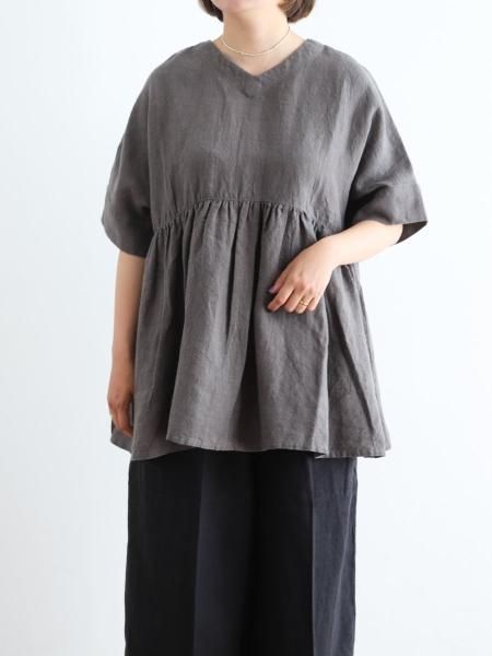 OUVERT " ƥͥ2Way Blouse ( Gray ) "