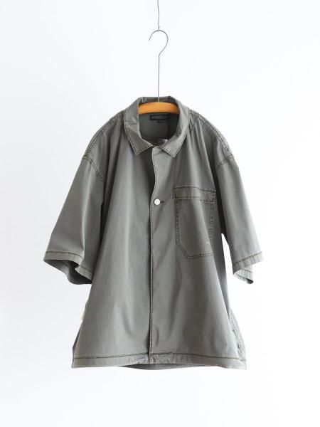 STONEMASTER "SMフィールドシャツ SS ハイブリッド ピグメントダイ(Dark Pink / Khaki Green)"