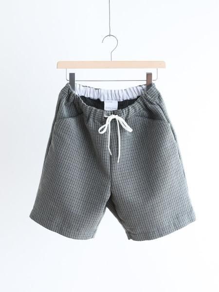 BETTER "P/W PLAID EASY SHORTS (BLUE / BLACK) "