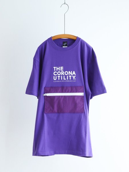 <img class='new_mark_img1' src='https://img.shop-pro.jp/img/new/icons7.gif' style='border:none;display:inline;margin:0px;padding:0px;width:auto;' />THE CORONA UTILITY "BEACH ESSENTIAL PACKABLE TEE (VIOLET / BLACK)"