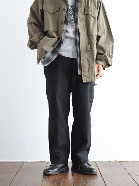 BRENA "BAKER (BLACK MILITARY BACKSATIN)"