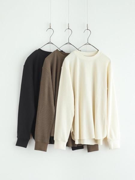 ROBE de PEAU " WAFFLE PULLOVER (KINARI / KHAKI / BLACK  "