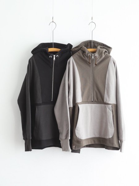 <img class='new_mark_img1' src='https://img.shop-pro.jp/img/new/icons6.gif' style='border:none;display:inline;margin:0px;padding:0px;width:auto;' />eofm "half zip parka (OLIVE / CHARCOAL)"