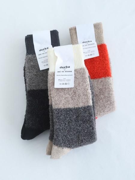 decka quality socks by BR&#218; NA B&#211;INNE "Bicolor Alpaca Boucle Socks"