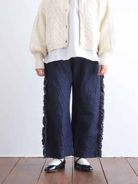 <img class='new_mark_img1' src='https://img.shop-pro.jp/img/new/icons7.gif' style='border:none;display:inline;margin:0px;padding:0px;width:auto;' />Gauze# " INDIGO VIVIENNE PANTS "