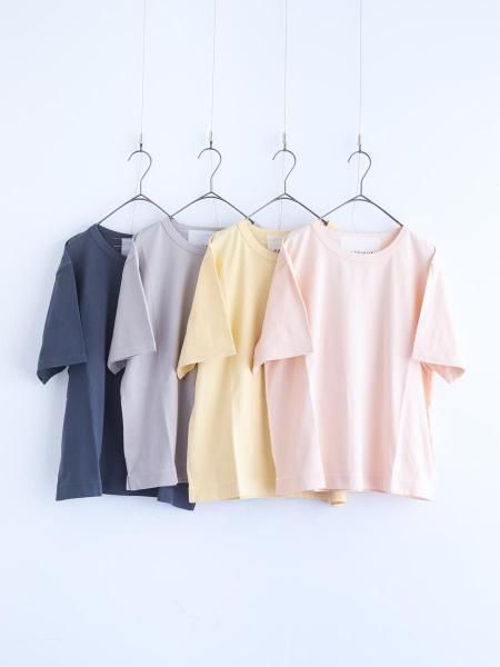 <img class='new_mark_img1' src='https://img.shop-pro.jp/img/new/icons7.gif' style='border:none;display:inline;margin:0px;padding:0px;width:auto;' />FABRIQUE en planete terre " wide basic s/s ( Charcoal / Light gray / Ice yellow / Ice peach )"