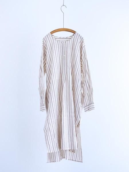 <img class='new_mark_img1' src='https://img.shop-pro.jp/img/new/icons7.gif' style='border:none;display:inline;margin:0px;padding:0px;width:auto;' />GUPTIHA " BENGAL STRIPE Tunic dress ( ivory ) "