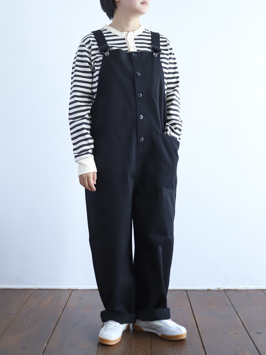  Peak 黒 オーバーオール Mサイズ D.M.G 