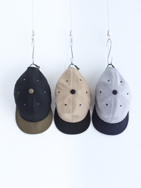 <img class='new_mark_img1' src='https://img.shop-pro.jp/img/new/icons6.gif' style='border:none;display:inline;margin:0px;padding:0px;width:auto;' />HIGHER "SWEAT  ARMY CHINO BRIM CAP (BLACK / BEIGE / GRAY)" 