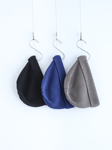 <img class='new_mark_img1' src='https://img.shop-pro.jp/img/new/icons6.gif' style='border:none;display:inline;margin:0px;padding:0px;width:auto;' />HIGHER "COTTON KNIT WATCH CAP (BLACK / NAVY / GRAY)" 