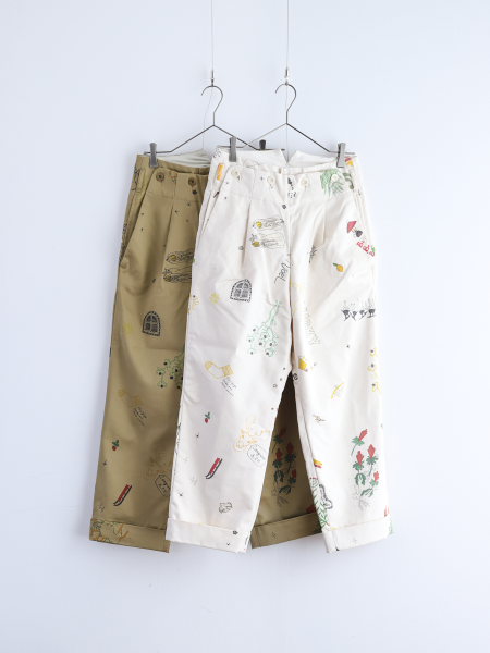 <img class='new_mark_img1' src='https://img.shop-pro.jp/img/new/icons6.gif' style='border:none;display:inline;margin:0px;padding:0px;width:auto;' />ASEEDONCL&#214;UD " Study uniform slacks ( School memorial print )"