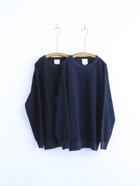 <img class='new_mark_img1' src='https://img.shop-pro.jp/img/new/icons6.gif' style='border:none;display:inline;margin:0px;padding:0px;width:auto;' />BETTER "MERINO FLEECE CREW NECK PULLOVER (NAVY / BLACK)"