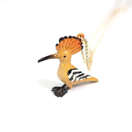 Nina 翡翠を咥えたカワセミネックレス