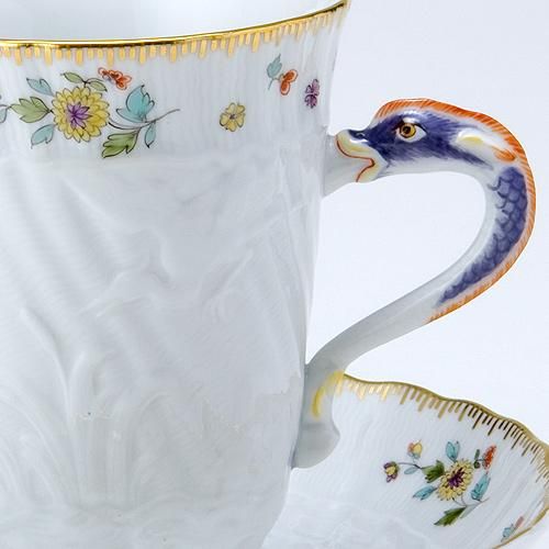 MEISSEN - マイセン カップ＆ソーサー1客 マイセン（Meissen） 宮廷の小花 X-Form （紺金彩） 011079