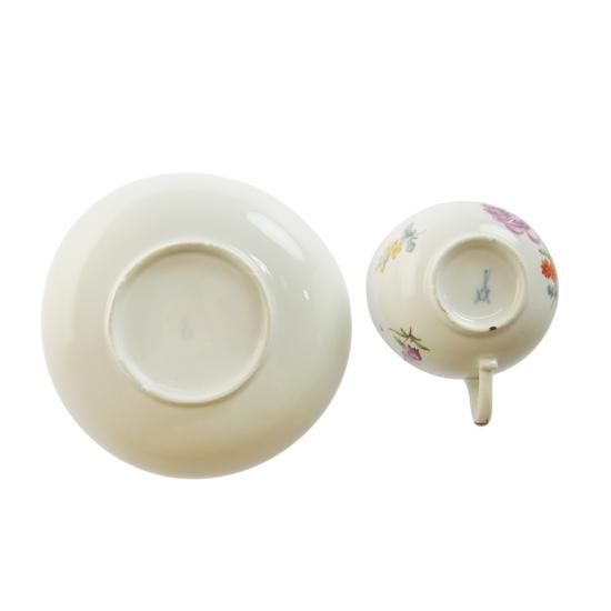 アンティーク マイセン (Meissen)花模様 カップ&ソーサー No.21 アンティーク マイセン (Meissen)花模様 カップ&ソーサー No.21