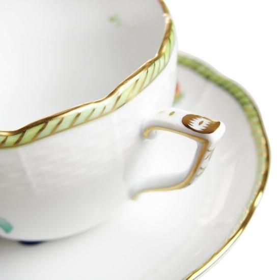 ヘレンド フルーツエスキース プルーン チェリー トリオ 4客 ヘレンド（HEREND） フルーツエスキース（プルーン） ティーカップ